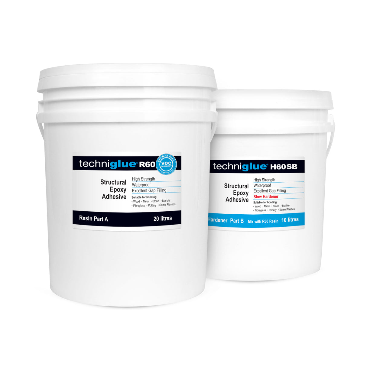 Techniglue R60 Structural Epoxy Resin Adhesive High Strength Waterproof Bonding System