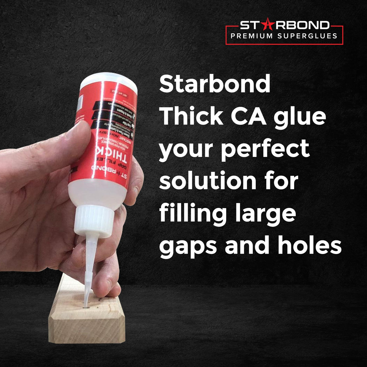 Starbond CA Super Glue Clear Bundle - 59ml/2oz Thin, Medium, Thick CA Super and 473ml/16 oz. Pump Accelerator Bundle