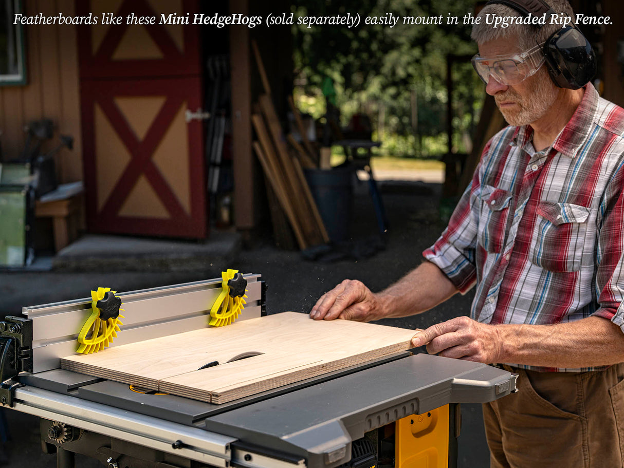 TSO Products Rip Fence with T-Slots for 210mm / 8.25" DEWALT Compact Jobsite Table Saw (DWE7485, DWE7480, DCS7485 or DW745)