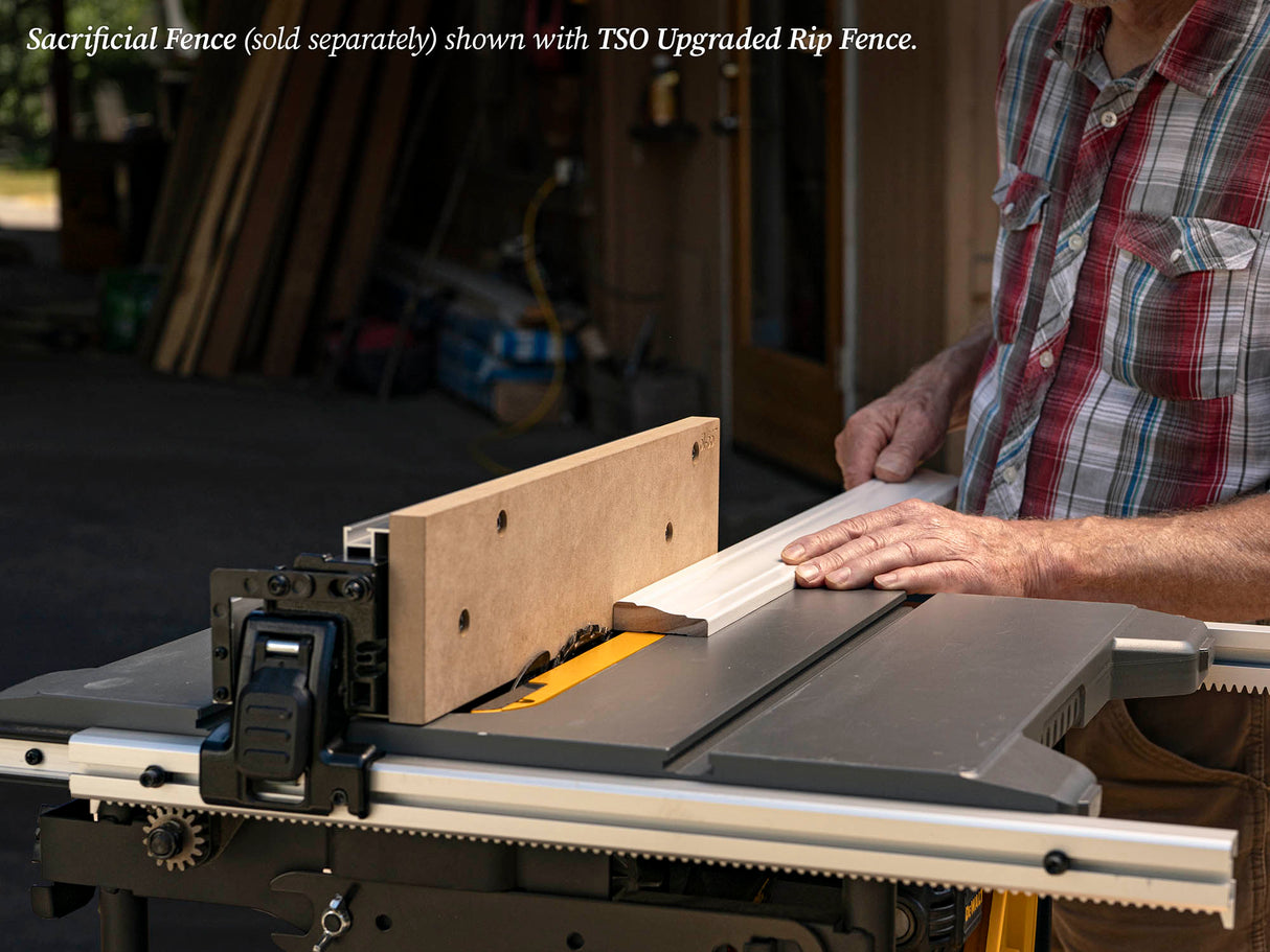 TSO Products Rip Fence with T-Slots for 210mm / 8.25" DEWALT Compact Jobsite Table Saw (DWE7485, DWE7480, DCS7485 or DW745)