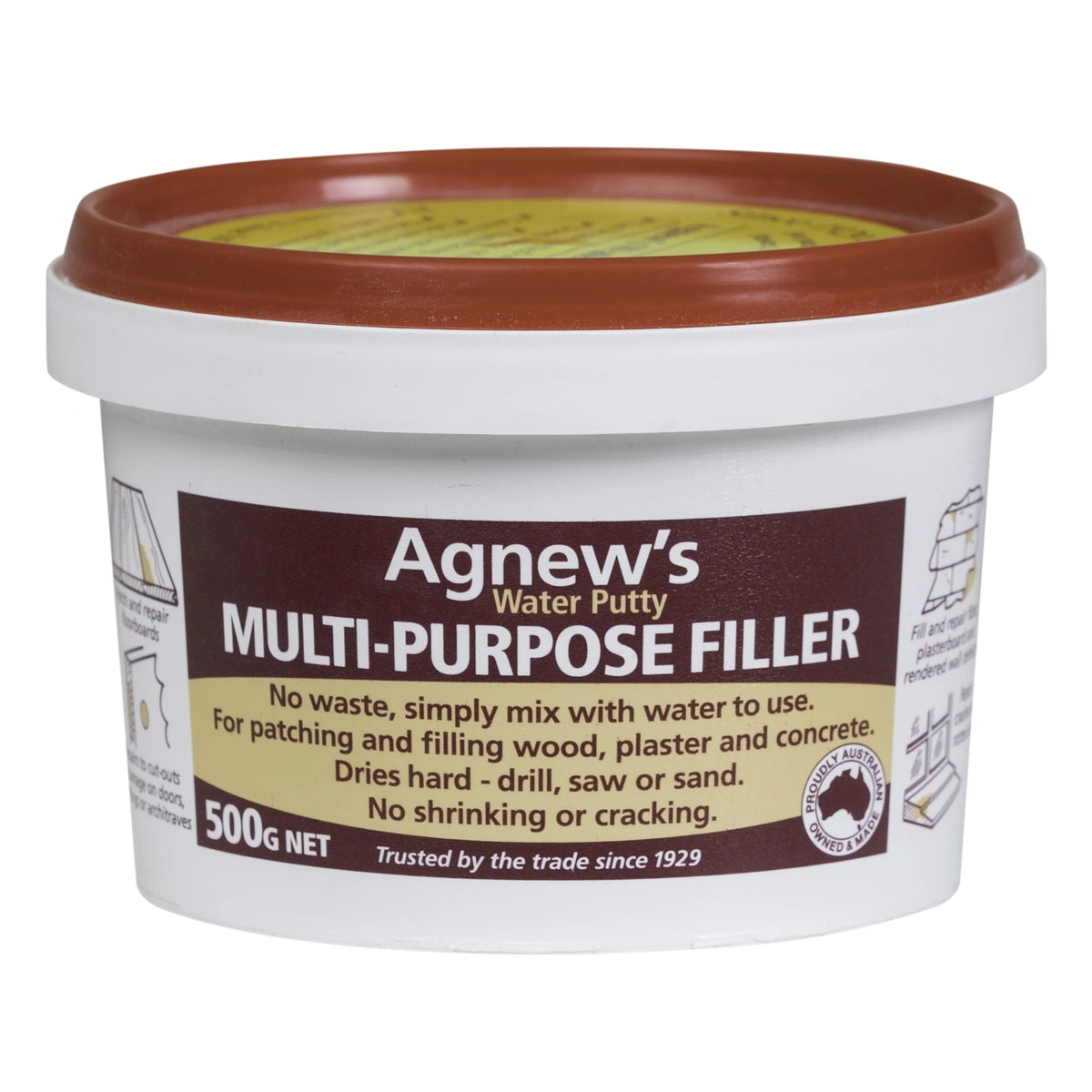 Agnew's Water Putty Multi-Purpose Filler & Floor Leveller