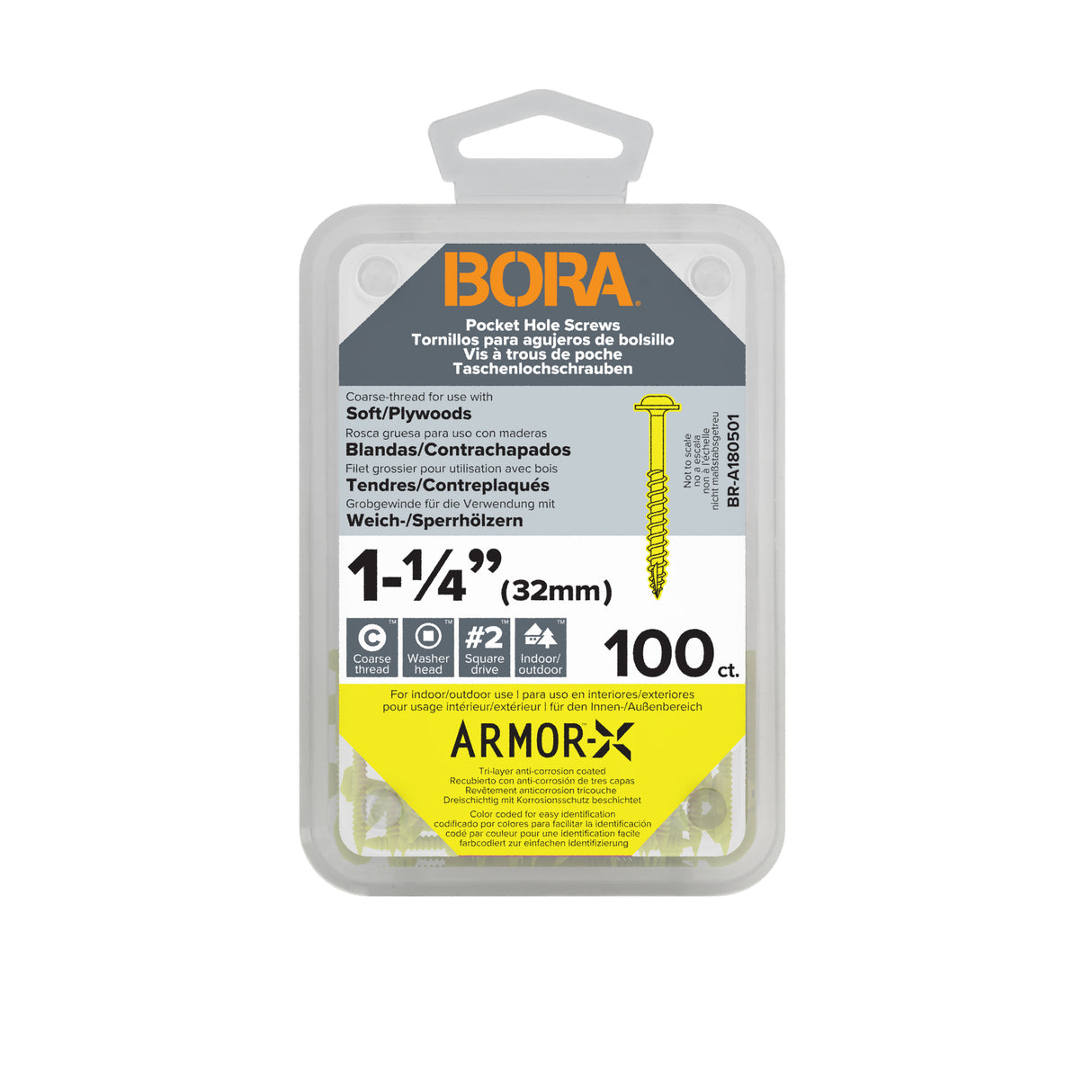 BORA Screws 32mm Coarse | 100 Pack