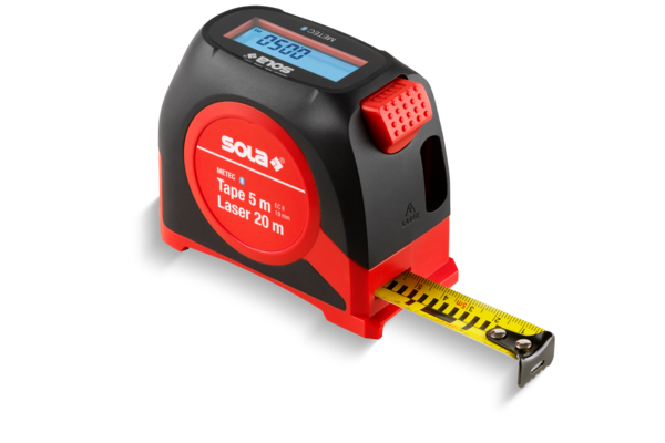 Sola Metec digital tape measure with laser distance meter