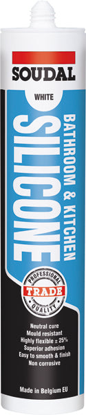 Soudal Kitchen & Bathroom Silicone 300ml