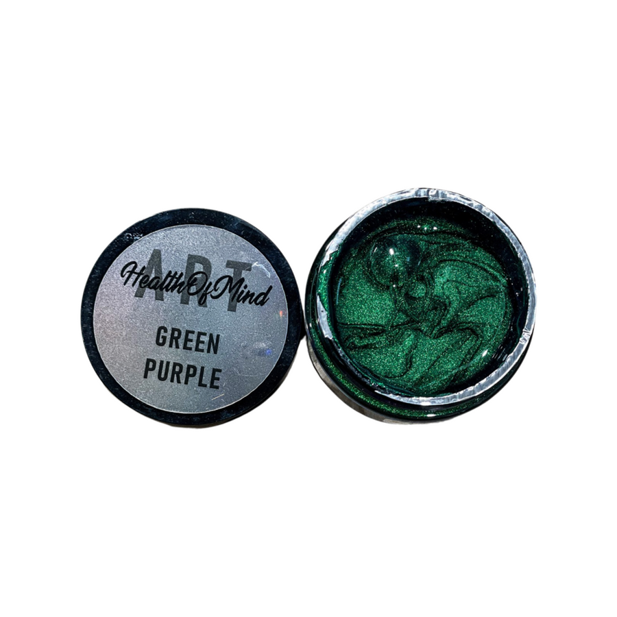 Green Purple Chameleon Pigment Paste 50g | Health of Mind Art