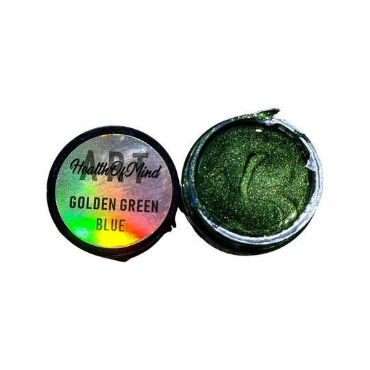 Golden Green Blue Chameleon Pigment Paste 50g | Health of Mind Art