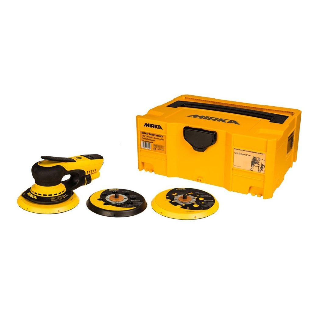 Mirka DEROS II 5650 Random Orbital Sander Kit - 125mm & 150mm Pads