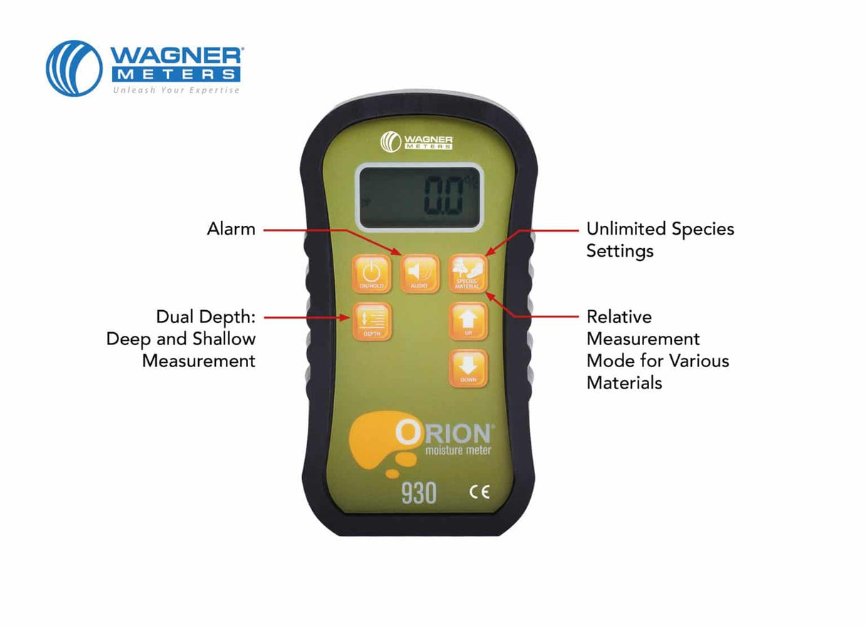 Wagner Orion 930 Dual Depth Pinless Wood Moisture Metre
