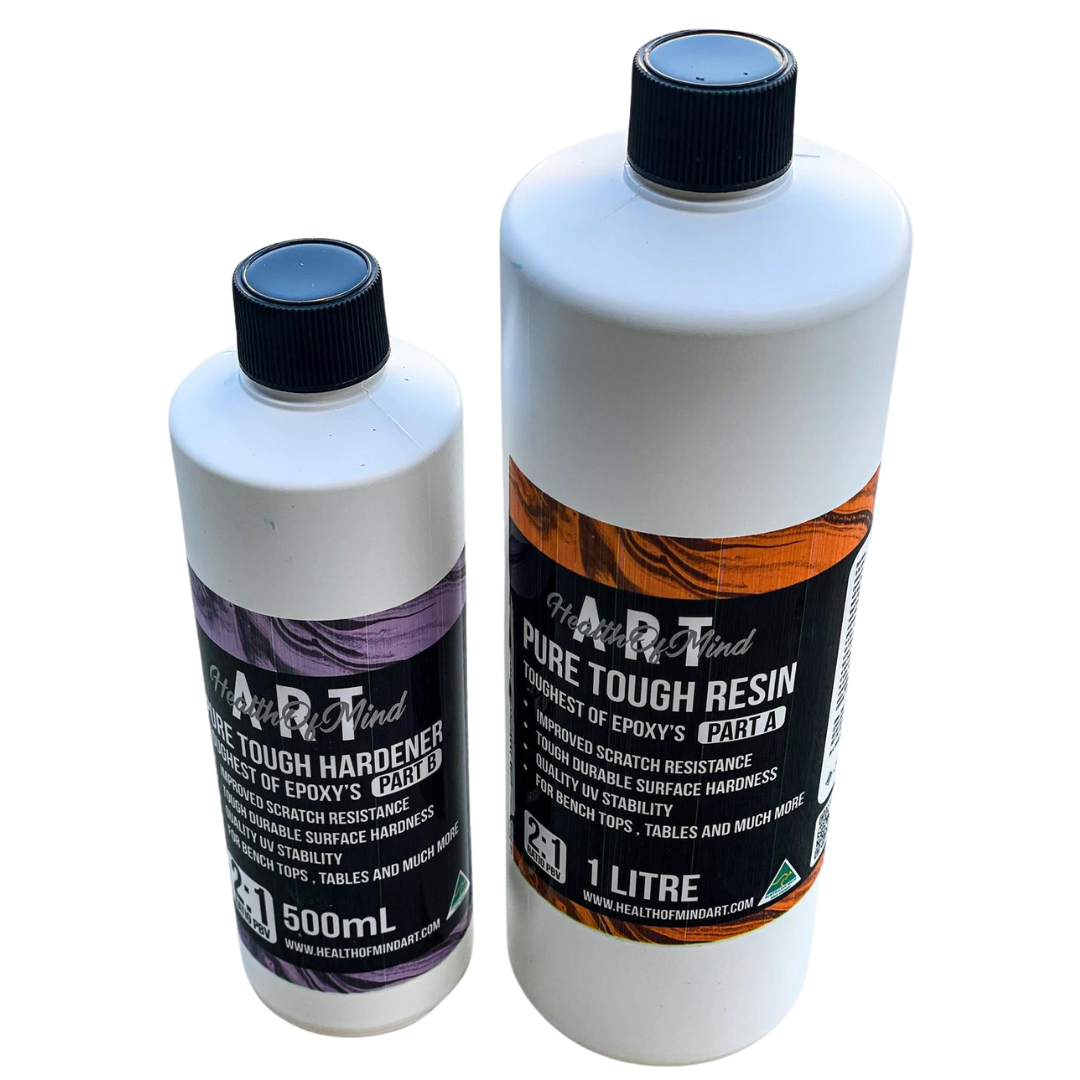 Pure Tough (Scratch and Heat Resistant Epoxy Coating) 3L | Health of Mind Art