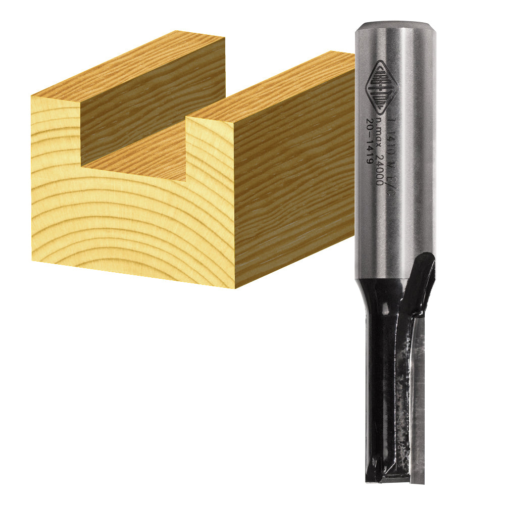 End Cutting Straight Cut Router Bits Carbitool - 1/2" Shank