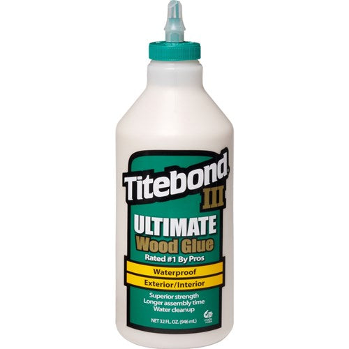 Titebond III - Ultimate Exterior Waterproof Wood Glue PVA Tan