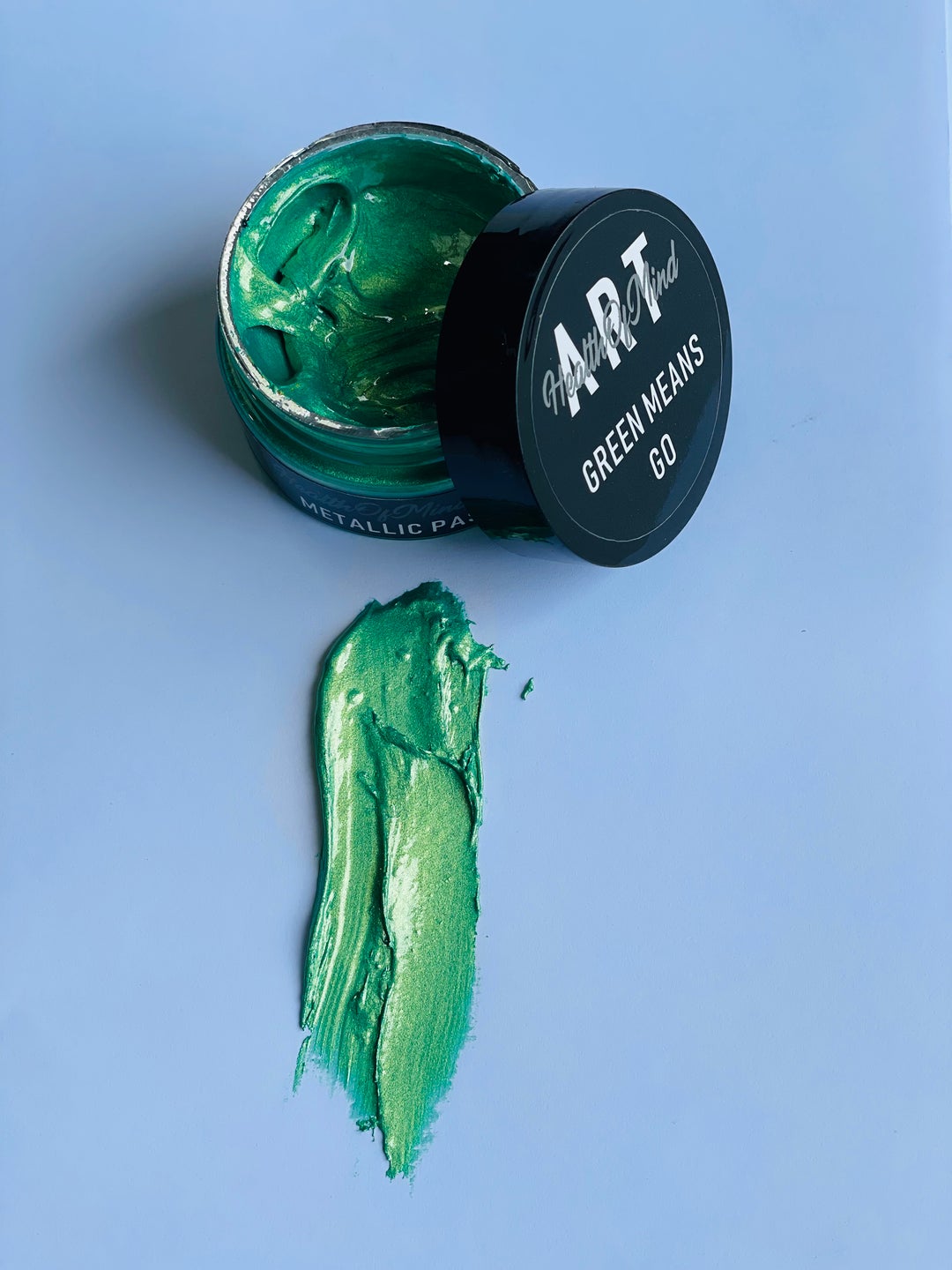 Green Means Go Pigment Metallic Paste 50g | Health of Mind Art