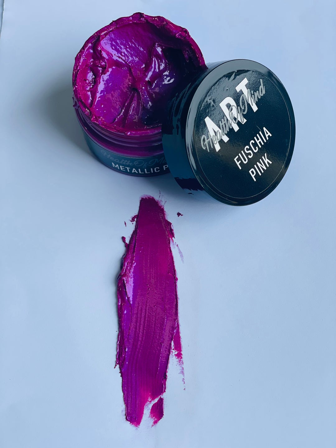 Fuschia Pink Pigment Metallic Paste 50g | Health of Mind Art