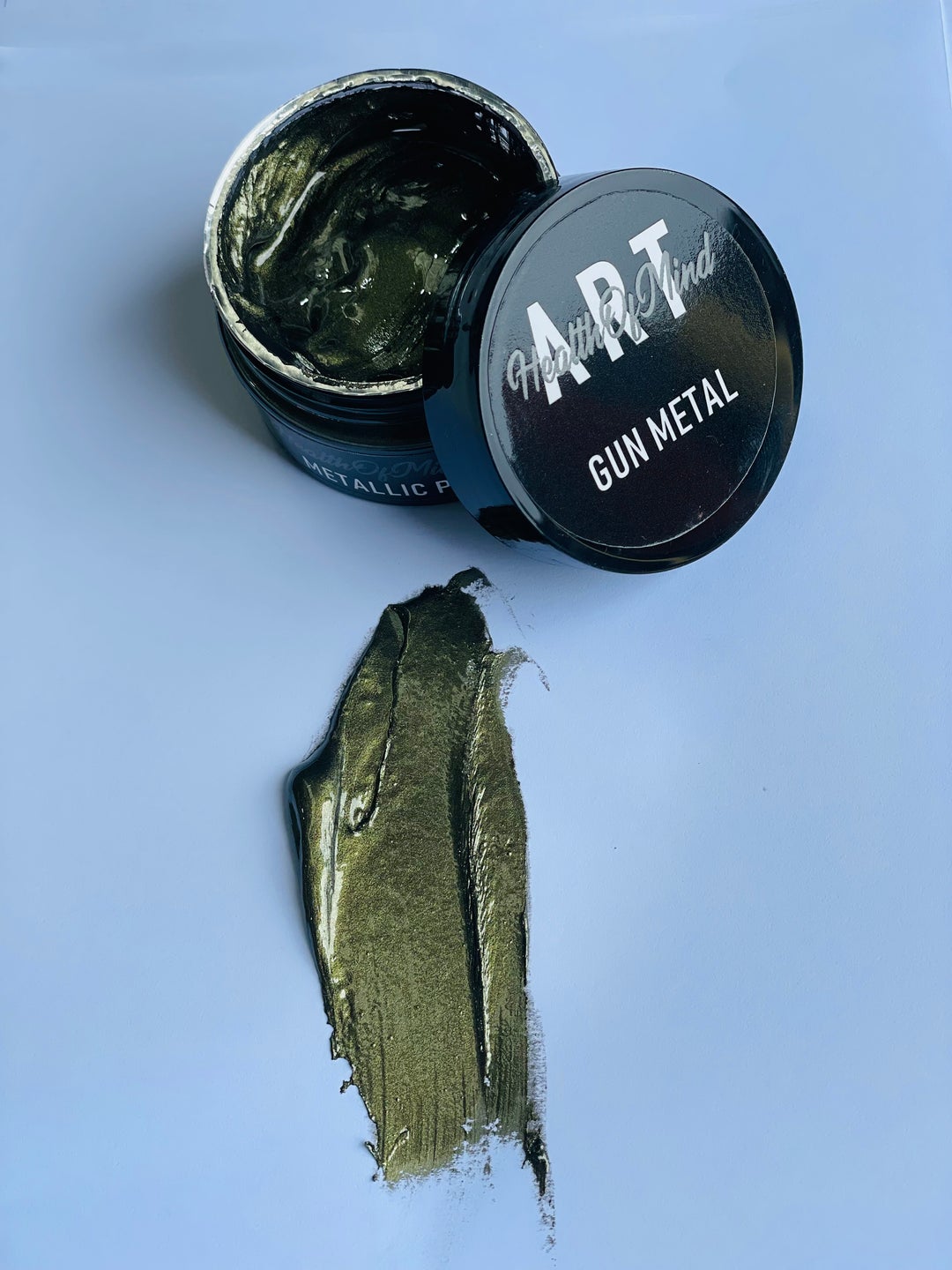 Gun Metal Pigment Metallic Paste 50g | Health of Mind Art