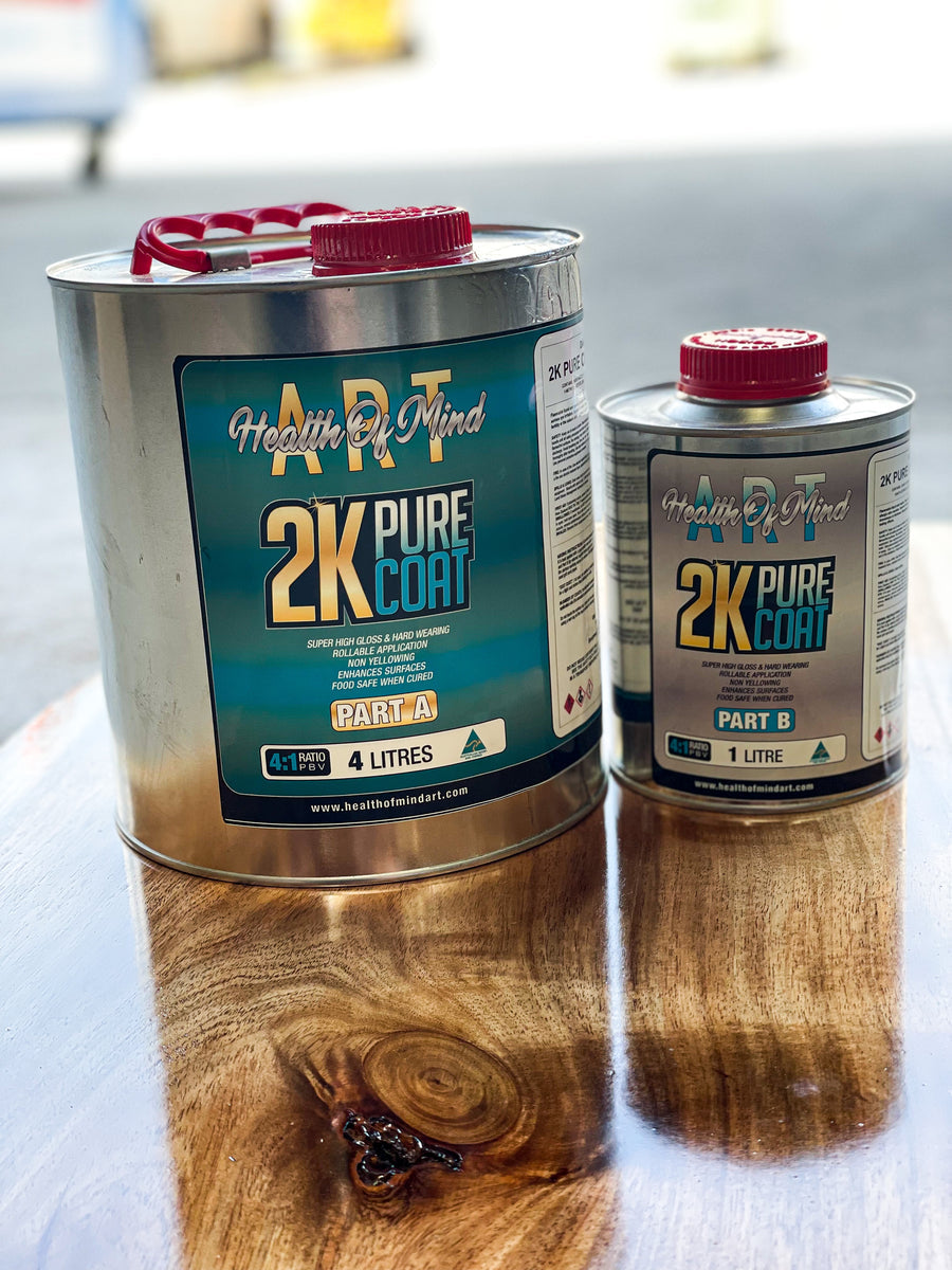 2K Pure Coat Acrylic Polyurethane (Food Safe) | Health of Mind Art