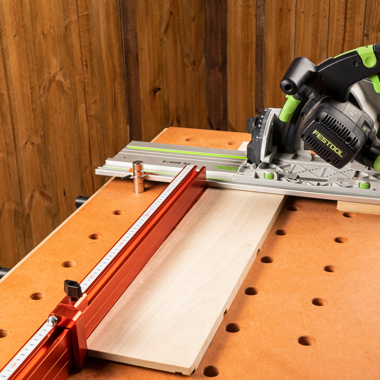 UJK Fence and Length Stop for Guide Rail Saws