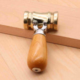 22oz Brass Head Mallet With Replaceable Nylon Heads - By Hongdui Tools