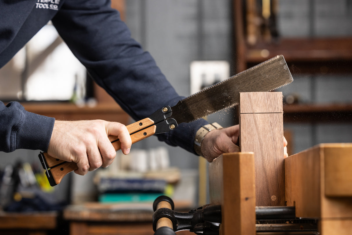 Temple Tool Co Japanese Folding Butterfly Saw | Rip-Cut & Crosscut | 210mm