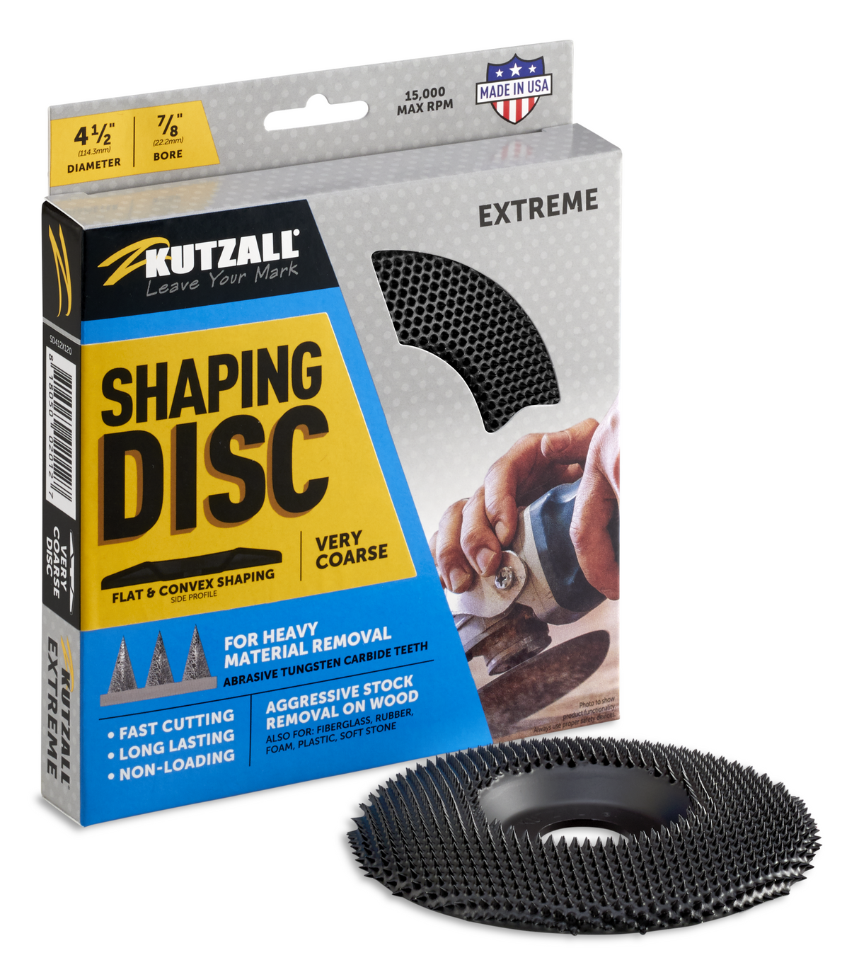 Kutzall  4-1/2"/ 115mm Shaping Disc - 7/8" Bore