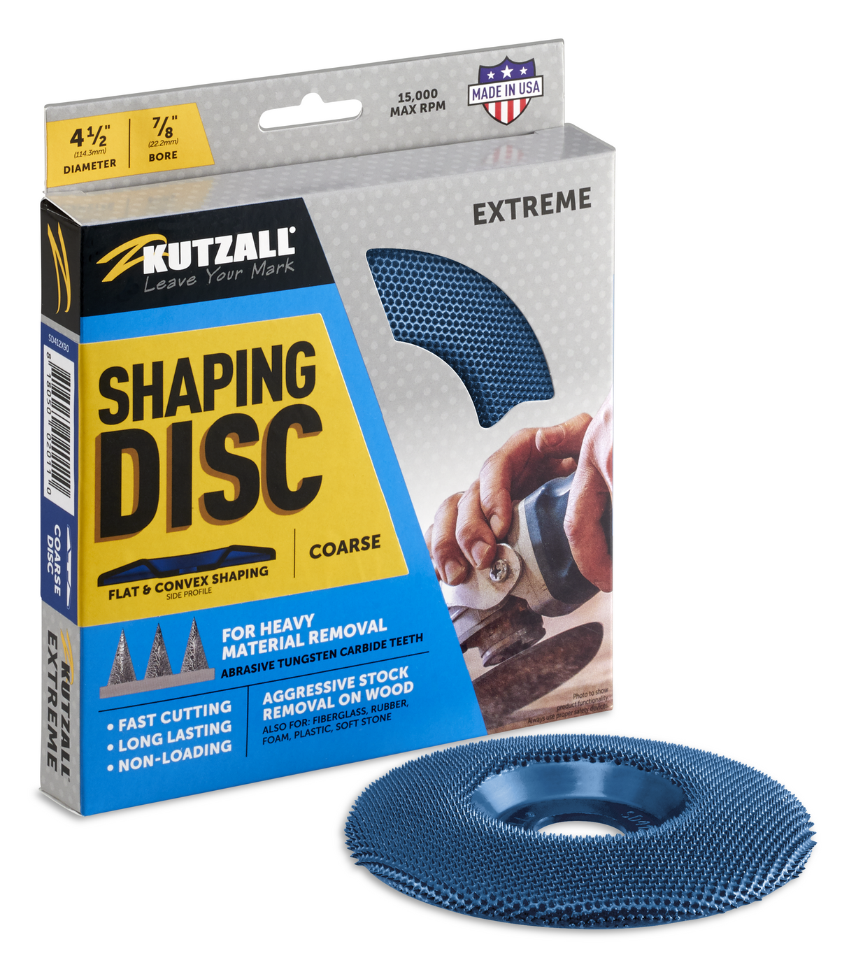 Kutzall  4-1/2"/ 115mm Shaping Disc - 7/8" Bore