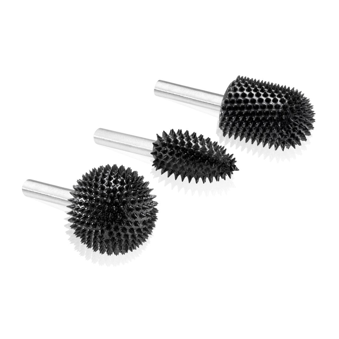 Kutzall 3 Piece Very Coarse Burr Kit - 1/4" Shank