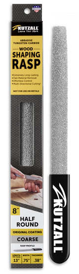 Kutzall 8"/200mm Half-Round Hand Rasp