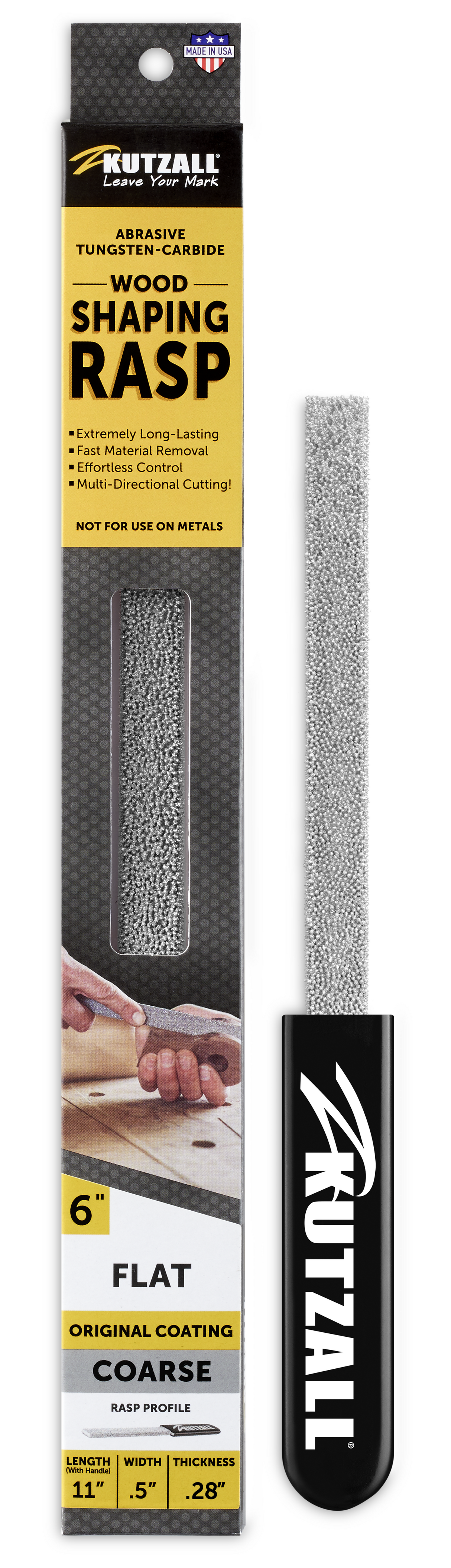 Kutzall 6"/150mm Flat Hand Rasp