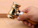 22oz Brass Head Mallet With Replaceable Nylon Heads - By Hongdui Tools