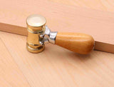 22oz Brass Head Mallet With Replaceable Nylon Heads - By Hongdui Tools