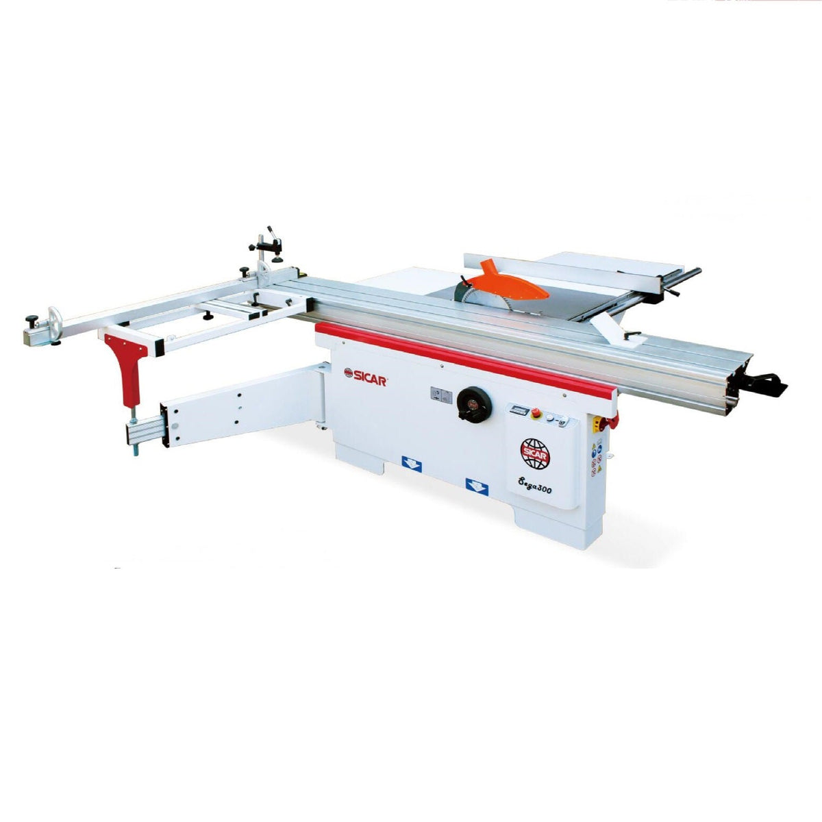 300mm (12") 4HP 1.6m Sliding Table Panel Saw 240V SEGA300 by Sicar