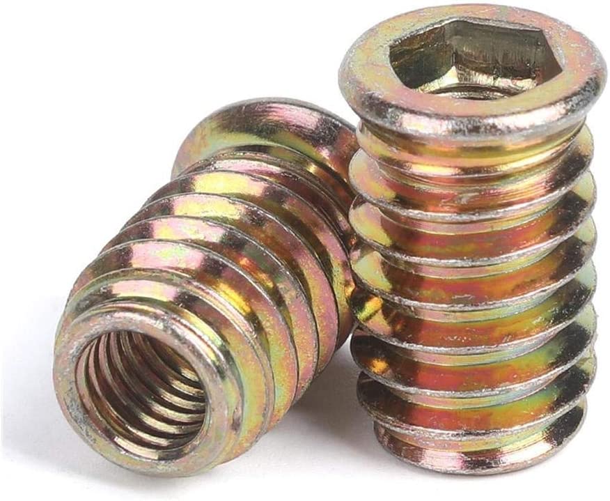 5mm Threaded Insert Steel M5 Threaded Timber Inserts Flanged | Furniture Hardware – Hammer Roo