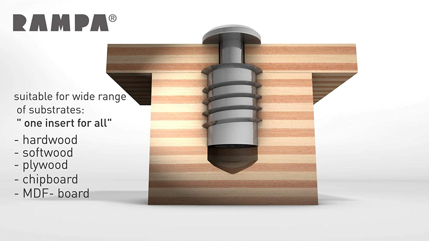 Rampa Steel M6 Threaded Inserts - SKD330 Flanged — Hammer Roo