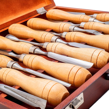 Set of 12 Beginners Wood Carving Tools