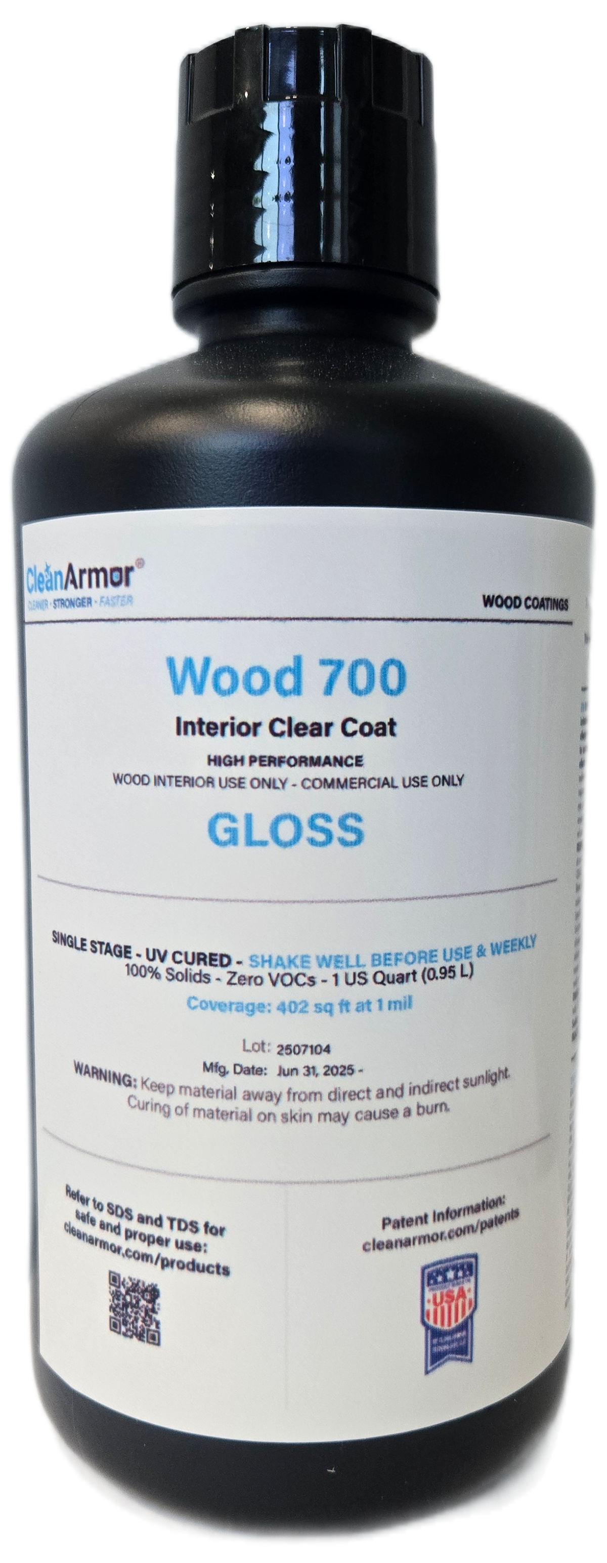 Clean Armor Coating Clean Armor Wood 700 Interior Clear Coat | Gloss – Hammer Roo