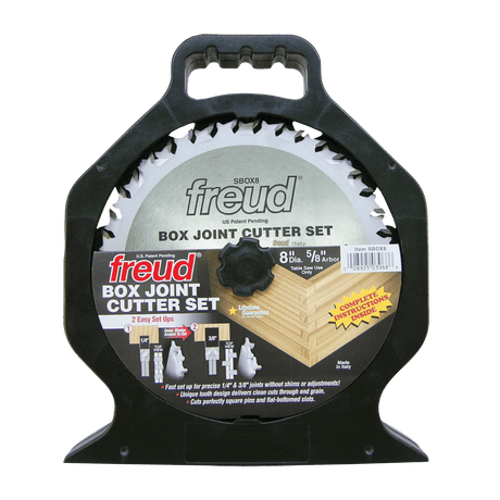 Freud 8"/203mm Box Joint Cutter/Dado Set - GLSBOX9