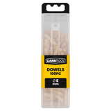 Carbitool 6mm fluted wood dowels, pack of 100