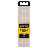 Carbitool 8mm fluted wood dowels, pack of 60