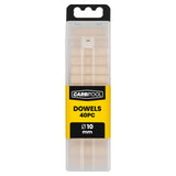 Carbitool 10mm fluted wood dowels, pack of 40