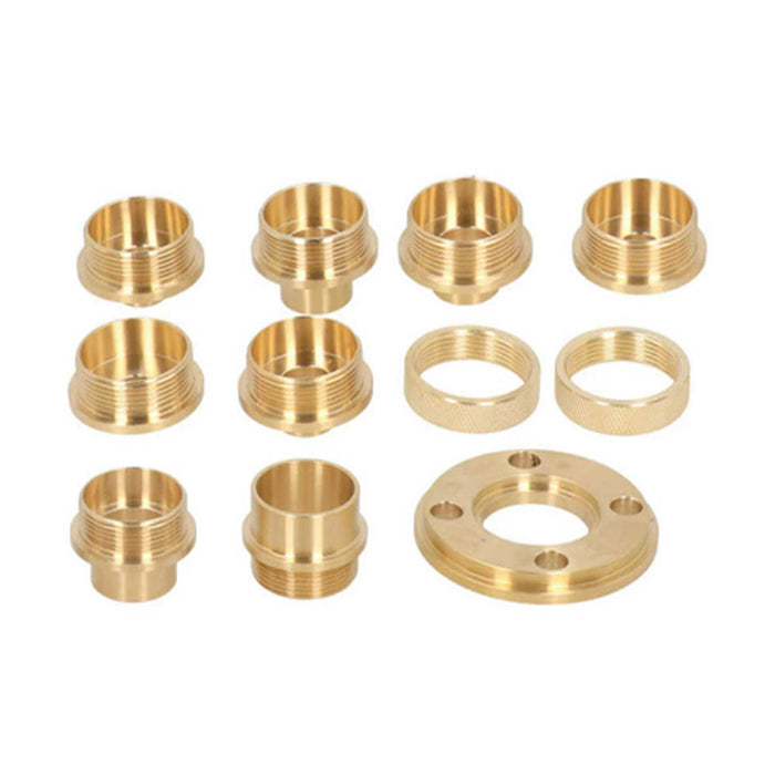 Solid Brass Router Template Guide Kit with Adaptor 11Pce by Oltre