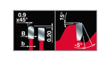 Freud Aluminium/Non-Ferrous Metal Cut Off Mitre Saw Blade - 254mm Diameter - 80 Tooth - 30mm Bore - FR24-A001M