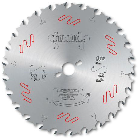 Freud Industrial Rip Cut Circular Saw Blade - 300mm Diameter - 26 Tooth - 30mm Bore - LU1C 0400