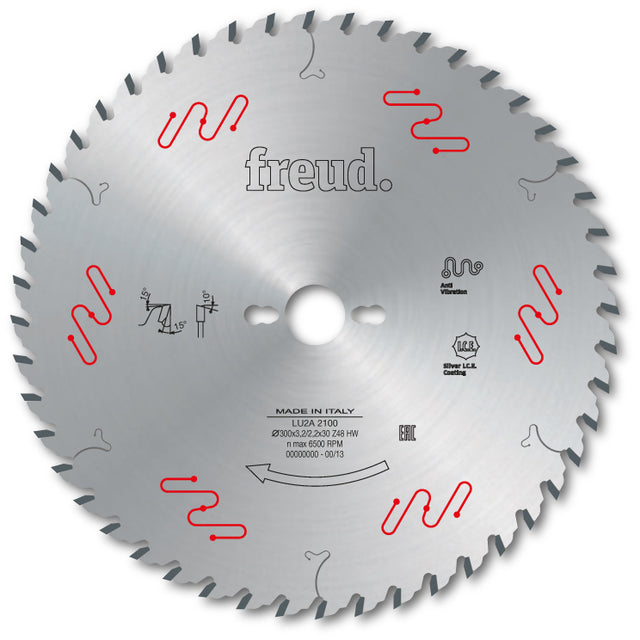 Freud Industrial General Purpose Circular Saw Blade - 250mm Diameter - 40 Tooth - 30mm Bore - LU2A 1700