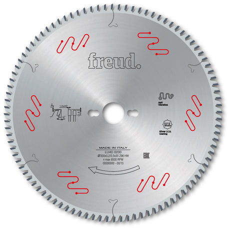 Freud Industrial Solid Surface Circular Saw Blade - 250mm Diameter - 80 Tooth - 30mm Bore - LU4D 0100