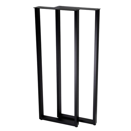 U Shape Rectangular Bar Table Legs 400x400x1100mm - 50x25 -front