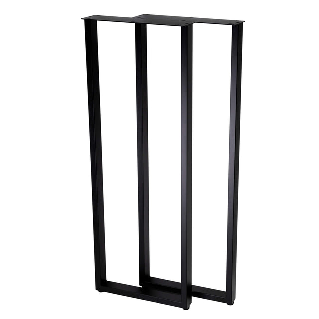 U Shape Rectangular Bar Table Legs 400x400x1100mm - 50x25 -front