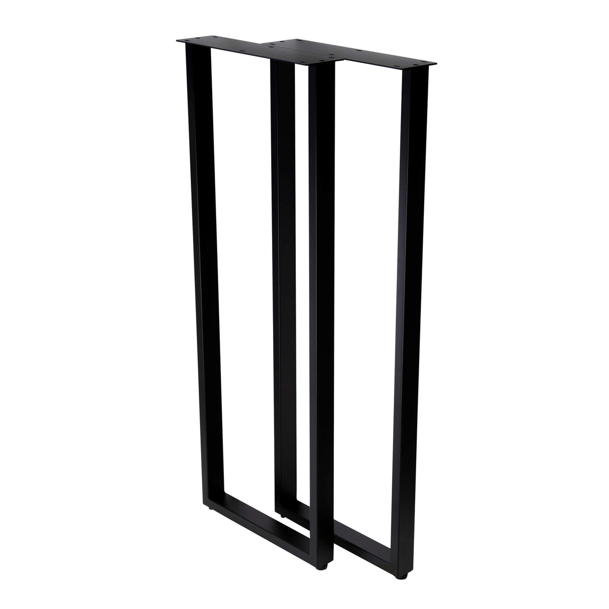 U Shape Rectangular Bar Table Legs 400x400x1100mm - 50x25 - side