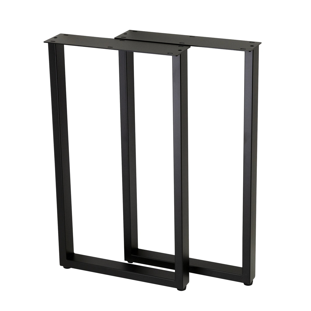Hammer Roo U Shape Rectangular End Table Legs 400x400x710mm - 50x25 in matt black steel