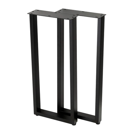 U Shape Rectangular Narrow End Table Legs 300x300x710mm - 50x25 - front