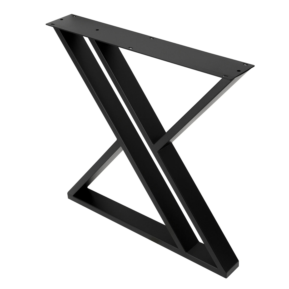 Matt black Z Style Dining Table Legs 710x710x710mm - 75x25 from Hammer Roo