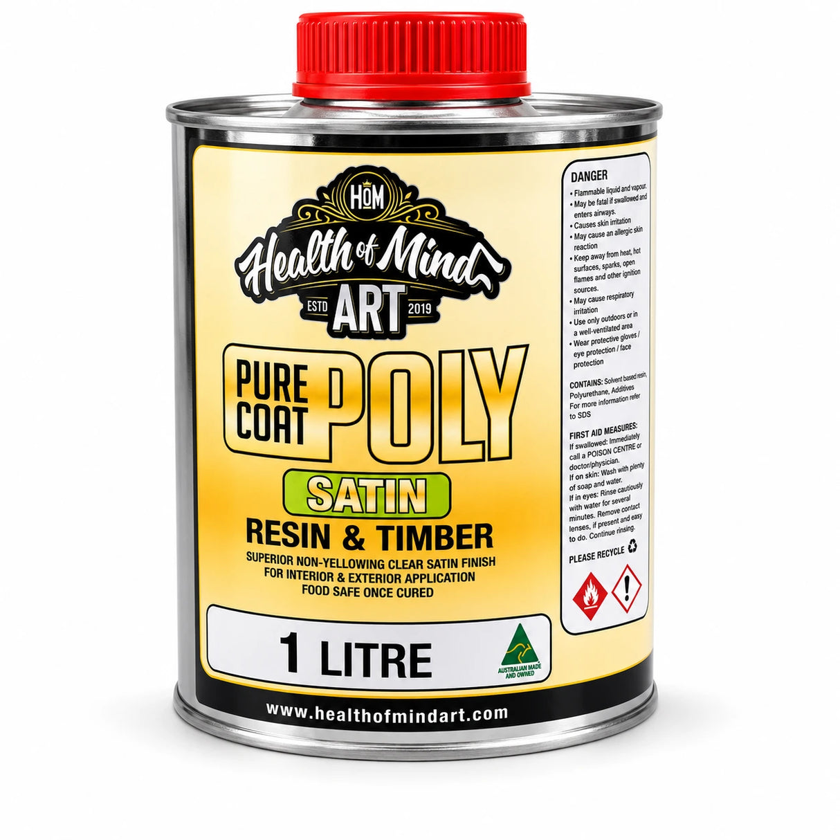 Pure Coat Polyurethane (Food Safe & UV Resistant) | Health of Mind Art